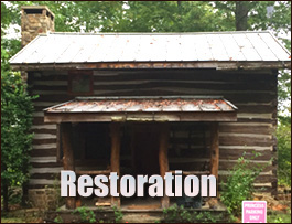 Historic Log Cabin Restoration  Daleville, Virginia